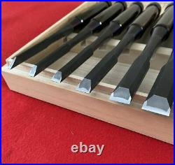 10 Chisels Carpenter Tool Kokkei Japanese Third generation Ebony Oire Nomi Pro