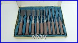 10 Pcs Set Oire Japanese Woodworking Carpentry Tool Chisel Nomi From Japan