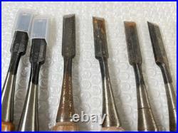 18pc Japanese Chisel Nomi Set Signed Tataki Oire Woodworking Tools Vintage DIY