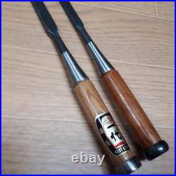 2 Pcs Set Chisel Japanese Woodworking Carpentry Hand Tools Oire Nomi Vintage