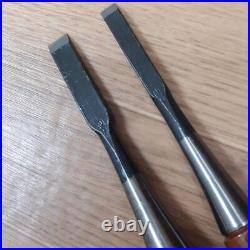 2 Pcs Set Chisel Japanese Woodworking Carpentry Hand Tools Oire Nomi Vintage