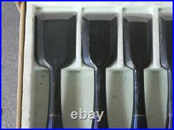 2nd Hidari Hisasaku Oire Nomi Japanese Bench Chisels Set of 10 Ikegami Taknobu