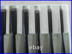 2nd Hidari Hisasaku Oire Nomi Japanese Bench Chisels Set of 10 Ikegami Taknobu