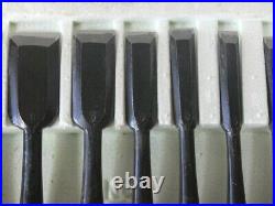 2nd Hidari Hisasaku Oire Nomi Japanese Bench Chisels Set of 10 Ikegami Taknobu