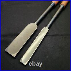 2nd Hidari Hisasaku Tsuki Nomi Japanese Slick Chisels 24mm 48mm Set of 2 Unused