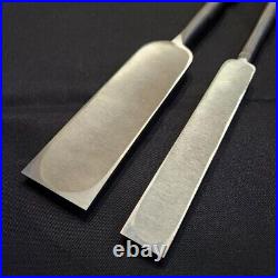 2nd Hidari Hisasaku Tsuki Nomi Japanese Slick Chisels 24mm 48mm Set of 2 Unused