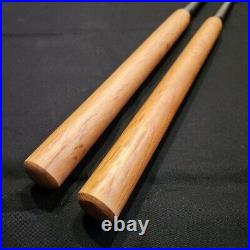 2nd Hidari Hisasaku Tsuki Nomi Japanese Slick Chisels 24mm 48mm Set of 2 Unused