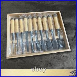 3rd Kunikei Oire Nomi Japanese Bench Chisel Set of 10 Ikeda Yoshiro With Box 3rd Kunikei Oire Nomi Japanese Bench Chisel Set of 10 Ikeda Yoshiro With Box