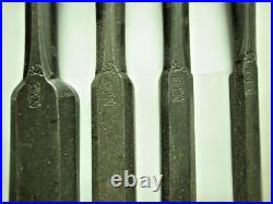 3rd Kunikei Oire Nomi Japanese Bench Chisels Set of 6 Used