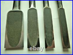 3rd Kunikei Oire Nomi Japanese Bench Chisels Set of 6 Used