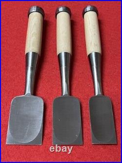 3rd Sukemaru Oire Nomi Japanese Bench Chisels HSS High Speed Steel White Oak