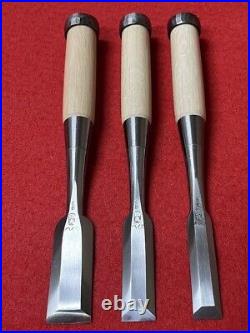 3rd Sukemaru Oire Nomi Japanese Bench Chisels HSS High Speed Steel White Oak