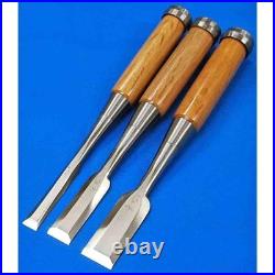 3rd Sukemaru Oire Nomi Japanese Bench Chisels HSS Steel Red Oak Set of 5 New