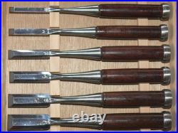 Akitoshi Japanese Bench Chisels Oire Nomi Set of 15 Multi-Hollow Back Polished