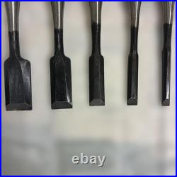 Asahitaro Japanese Oire Nomi Chisel Set 5pc 9-30mm White Oak Unused