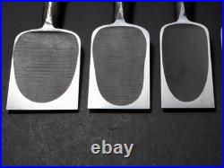 Fujihiro Damascus Mokume 10x set 3-42mm Japanese Bench Chisel Oire Nomi W#1