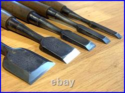Fujihiro Japanese Oire Nomi Bench Chisels Set of 5 Used
