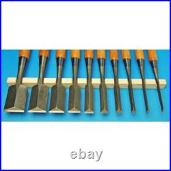 Fujihiro Japanese Shinogi Oire Nomi Dovetail Bench Chisel Set 10 Imai Chutaro