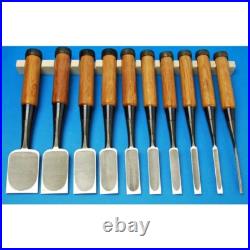 Fujihiro Japanese Shinogi Oire Nomi Dovetail Bench Chisel Set 10 Imai Chutaro