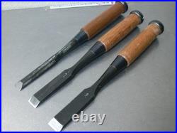 Fujihiro Oire Nomi Japanese Bench Chisel Set of 3 15mm, 18mm, 21mm Used