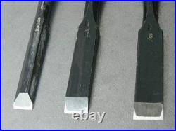 Fujihiro Oire Nomi Japanese Bench Chisel Set of 3 15mm, 18mm, 21mm Used