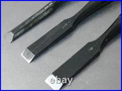 Fujihiro Oire Nomi Japanese Bench Chisel Set of 3 15mm, 18mm, 21mm Used
