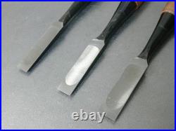 Fujihiro Oire Nomi Japanese Bench Chisel Set of 3 15mm, 18mm, 21mm Used