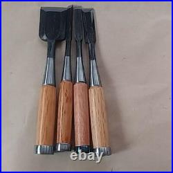 Fujiyoshimaru Chisel Oire Nomi 4 pcs set Japanese Carpentry Woodwork Tool Unused