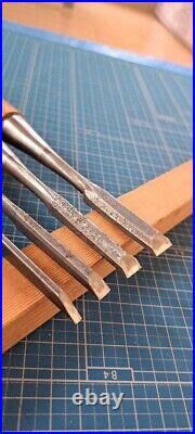 Funahiro Japanese Bench Chisel Oire Nomi Funazu Yuji Gummi wood Set of 10