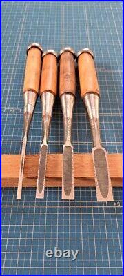 Funahiro Japanese Bench Chisel Oire Nomi Funazu Yuji Gummi wood Set of 10