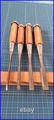 Funahiro Japanese Bench Chisel Oire Nomi Funazu Yuji Gummi wood Set of 10