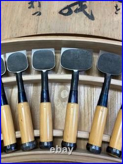 Funahiro Japanese Bench Chisel Oire Nomi Set of 15 Vintage 1987 with Box