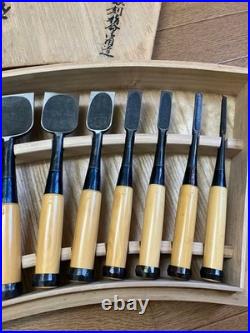 Funahiro Japanese Bench Chisel Oire Nomi Set of 15 Vintage 1987 with Box