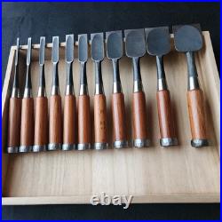 Funahiro Oire Nomi Japanese Bench Chisel 348mm / Set of 11 Unused