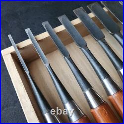 Funahiro Oire Nomi Japanese Bench Chisel 348mm / Set of 11 Unused