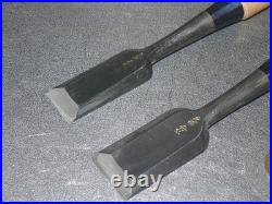 Funahiro Oire Nomi Japanese Bench Chisels 24mm, 30mm Set of 2 White oak Unused