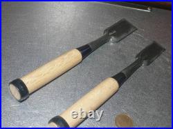 Funahiro Oire Nomi Japanese Bench Chisels 24mm, 30mm Set of 2 White oak Unused