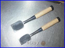 Funahiro Oire Nomi Japanese Bench Chisels 36mm, 42mm Set of 2 White oak Unused
