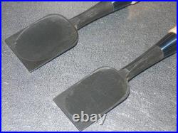 Funahiro Oire Nomi Japanese Bench Chisels 36mm, 42mm Set of 2 White oak Unused