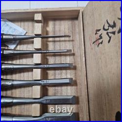 Funahiro Oire Nomi Japanese Bench Chisels Multi Hollows Polished Set of 10 Used