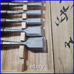 Funahiro Oire Nomi Japanese Bench Chisels Multi Hollows Polished Set of 10 Used
