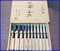 Funahiro Tenkei Japanese Bench Chisel Oire Nomi Funazu Yuji White Oak Set of 10