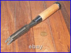 Futamata Mukomachi Nomi Japanese Bench Chisel 6mm / 18mm Special Shape Unused