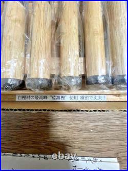 Genju Funahiro Japanese Bench Chisels Oire Nomi Set of 10 White oak With Box