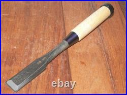 Genju Funahiro Japanese Bench Chisels Wakisashi Nomi 24mm 2Hollows Ura Unused Genju Funahiro Japanese Bench Chisels Wakisashi Nomi 24mm 2Hollows Ura Unused