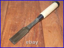 Genju Funahiro Japanese Bench Chisels Wakisashi Nomi 24mm 2Hollows Ura Unused Genju Funahiro Japanese Bench Chisels Wakisashi Nomi 24mm 2Hollows Ura Unused