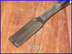 Genju Funahiro Japanese Bench Chisels Wakisashi Nomi 24mm 2Hollows Ura Unused Genju Funahiro Japanese Bench Chisels Wakisashi Nomi 24mm 2Hollows Ura Unused