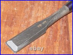 Genju Funahiro Japanese Bench Chisels Wakisashi Nomi 24mm 2Hollows Ura Unused Genju Funahiro Japanese Bench Chisels Wakisashi Nomi 24mm 2Hollows Ura Unused