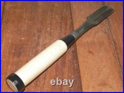 Genju Funahiro Japanese Bench Chisels Wakisashi Nomi 24mm 2Hollows Ura Unused Genju Funahiro Japanese Bench Chisels Wakisashi Nomi 24mm 2Hollows Ura Unused