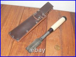 Genju Funahiro Japanese Bench Chisels Wakisashi Nomi 27mm 2Hollows Ura Unused Genju Funahiro Japanese Bench Chisels Wakisashi Nomi 27mm 2Hollows Ura Unused